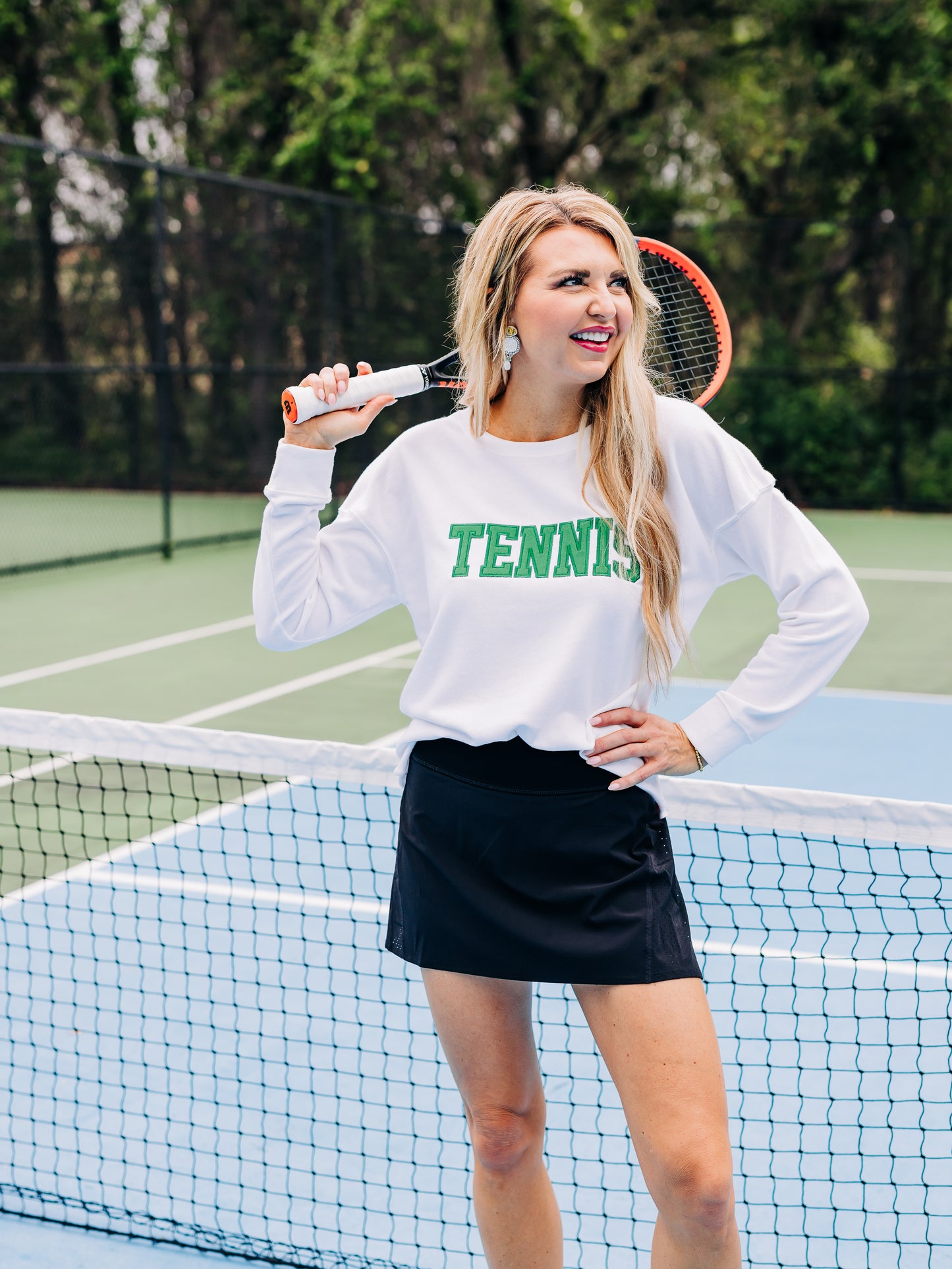 Tennis Cropped Sweatshirt
