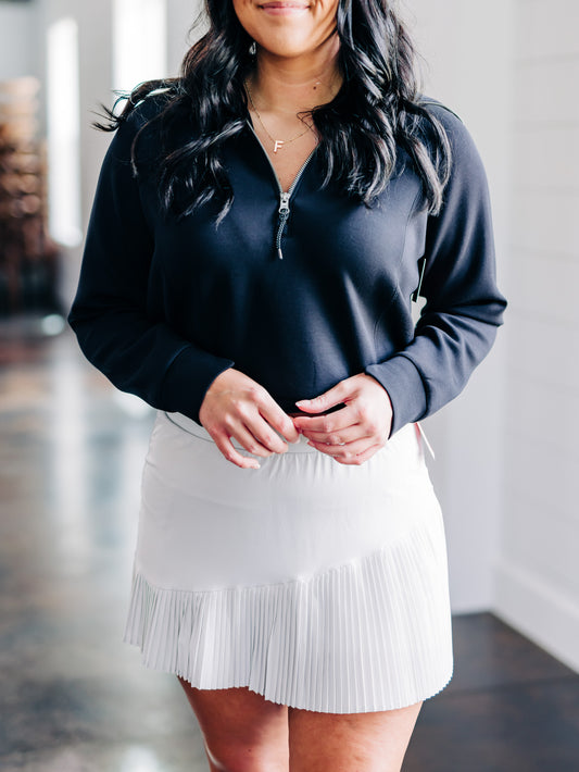 Yes Pleats White Cloud Skort