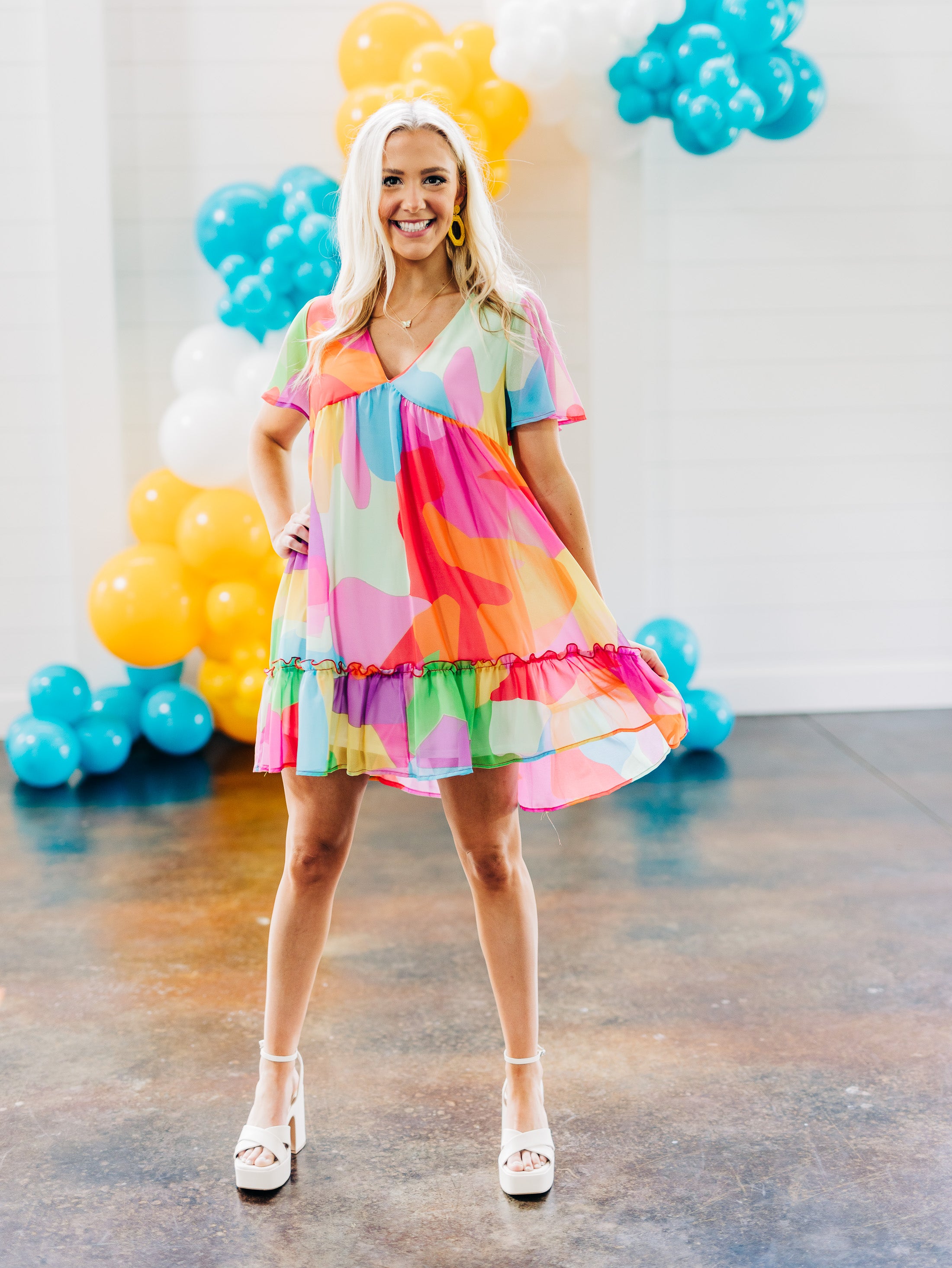 Feeling Like Sunshine Dress Ribbon Chix