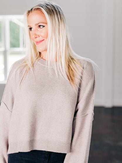 Open Road Ahead Stone Sweater