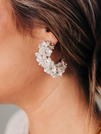Finest Flower Hoops Earrings