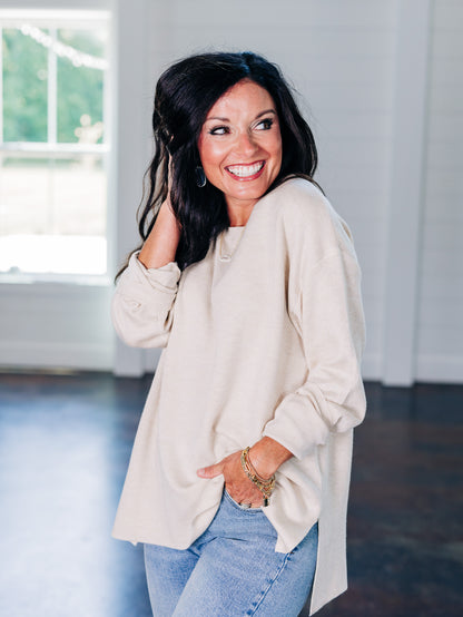 Make A Comeback Oatmilk Sweater