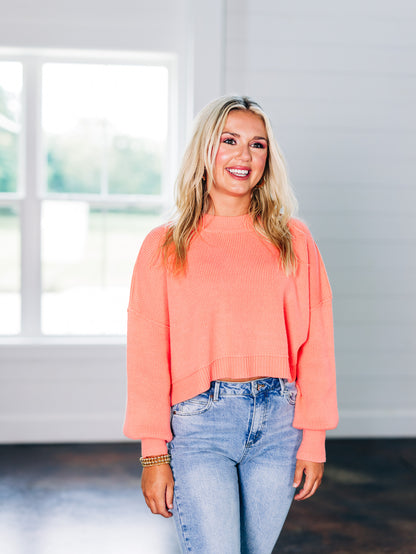 Easy Street Crop Guava Juice Pullover