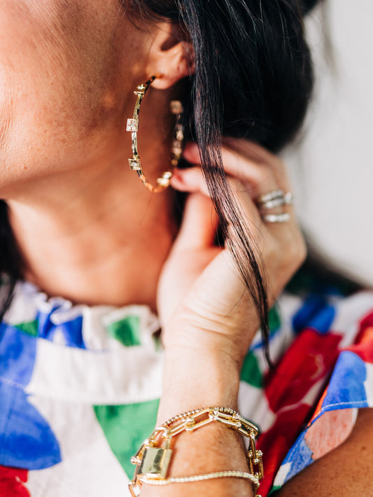 Divine Glam Gold Earrings