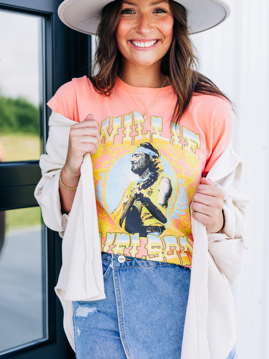Willie Nelson Outlaw Country Tour Tee