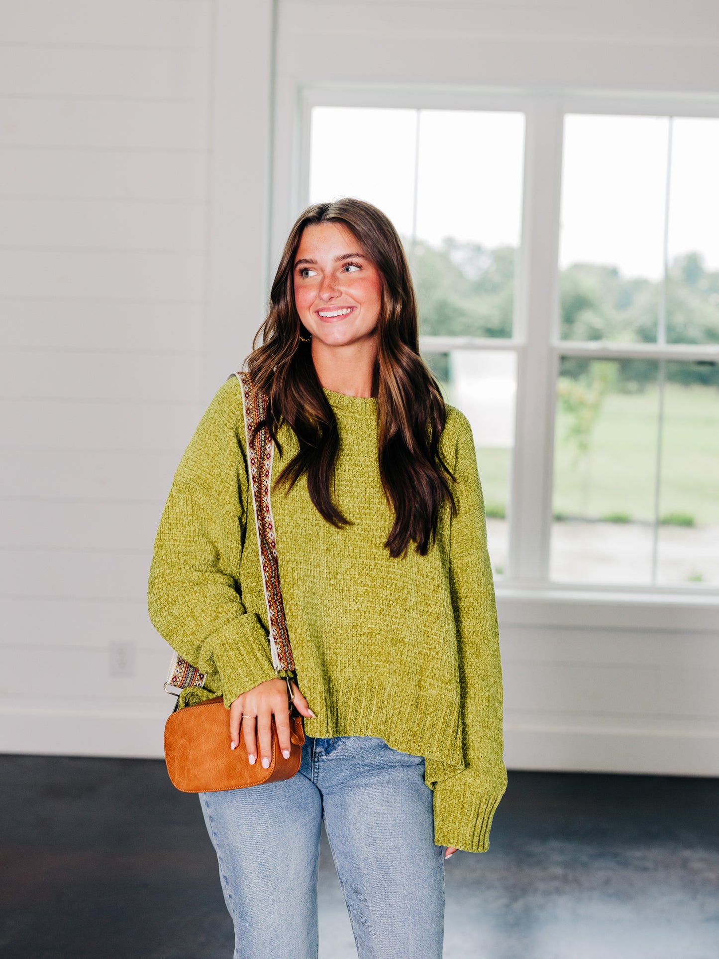 Follow Along Chartreuse Sweater