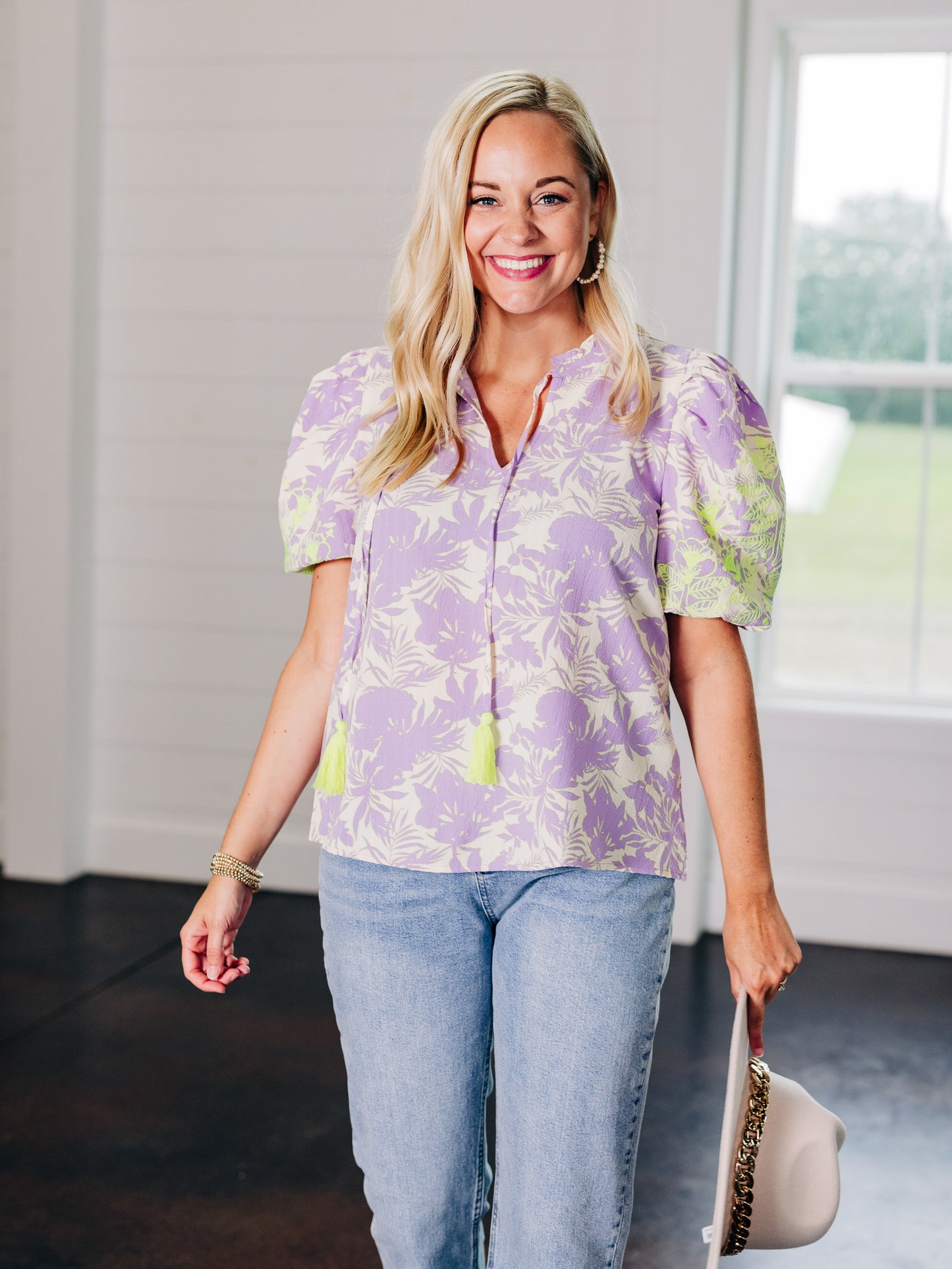 We Found Love Lavender/Lime Top