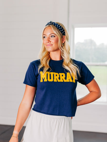 Murray Cropped Navy Tee