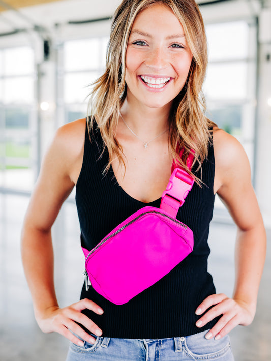 Wear Everywhere Light Pink Belt Bag – Ribbon Chix