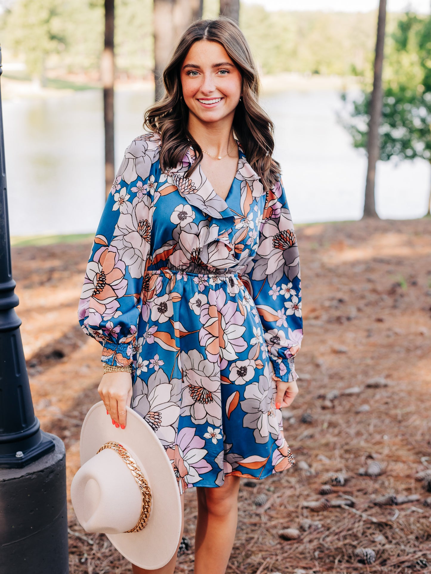 Capture The Moment Teal Multi Floral Dress