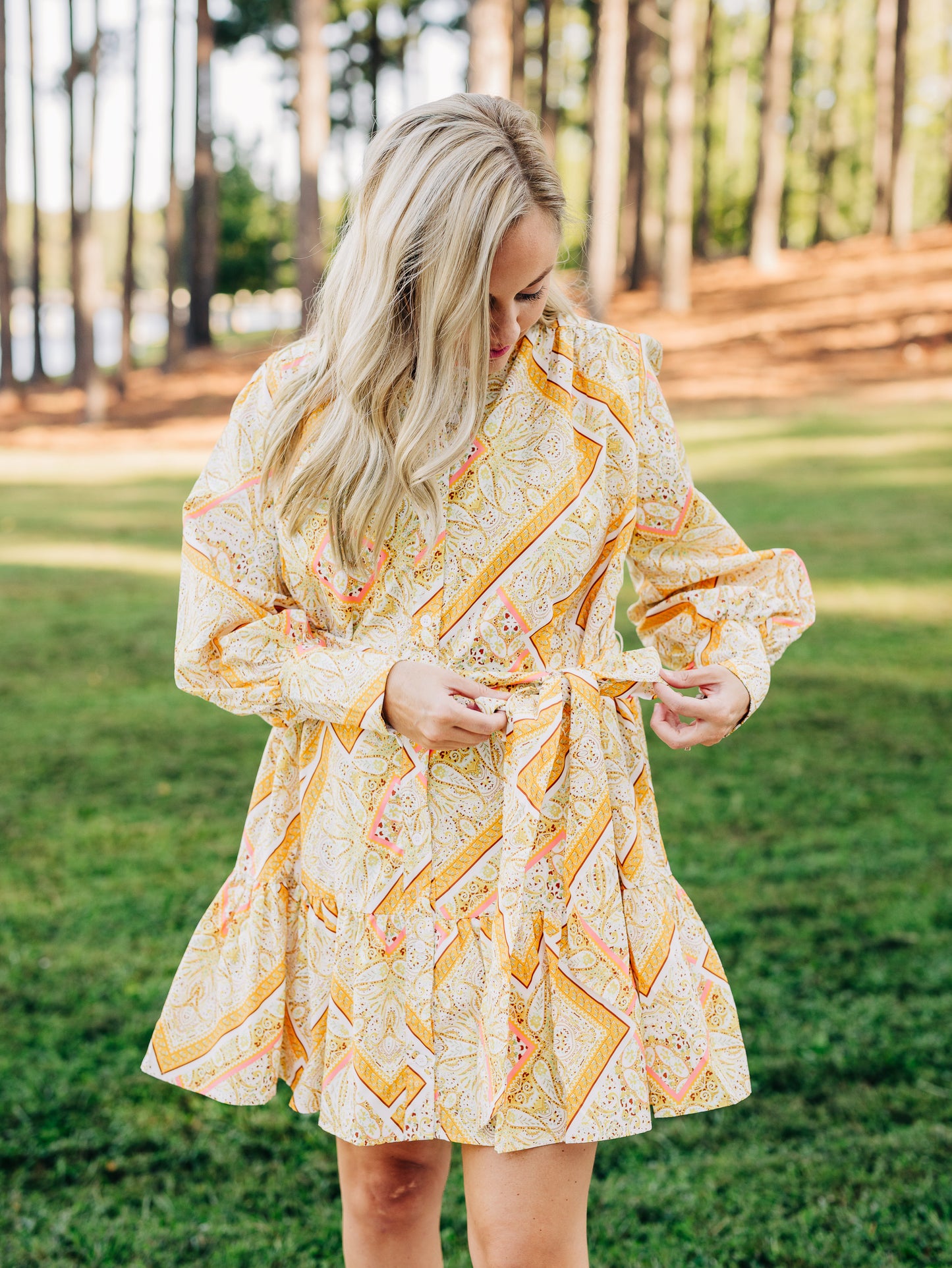 Crazy For You Yellow Multi Dress