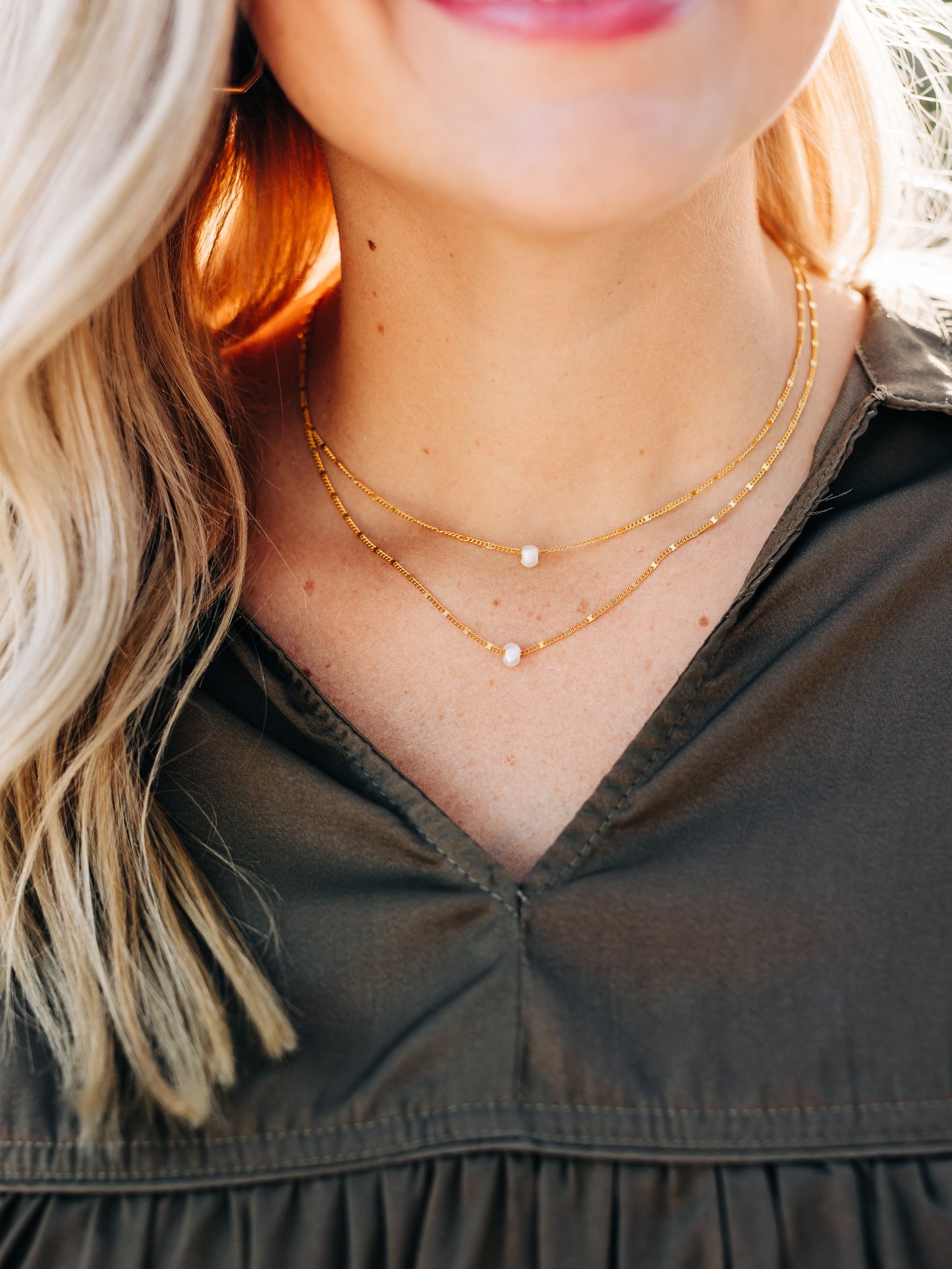 Intentions Pearl Layer Necklace