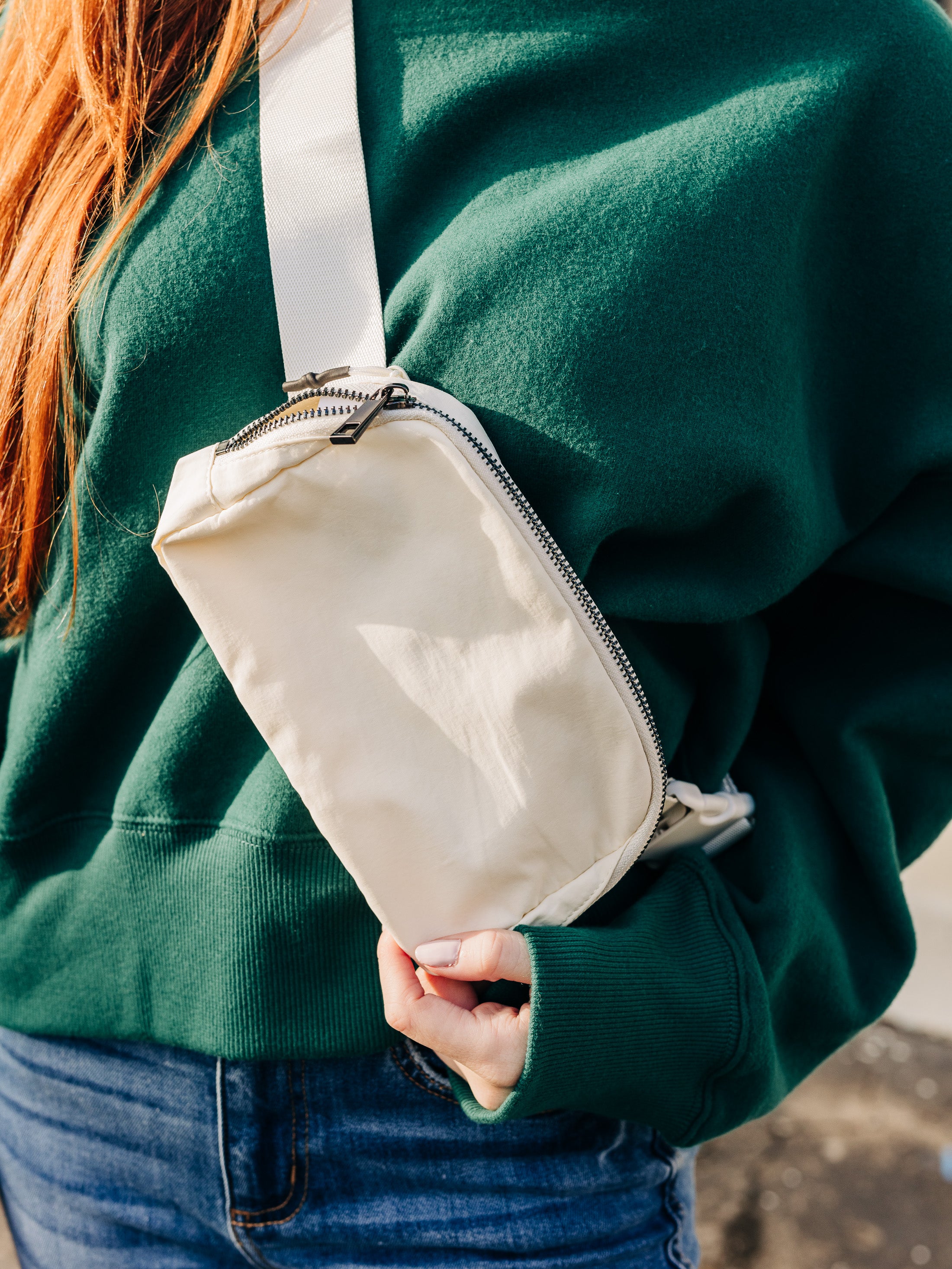 Wear Everywhere Off White Belt Bag