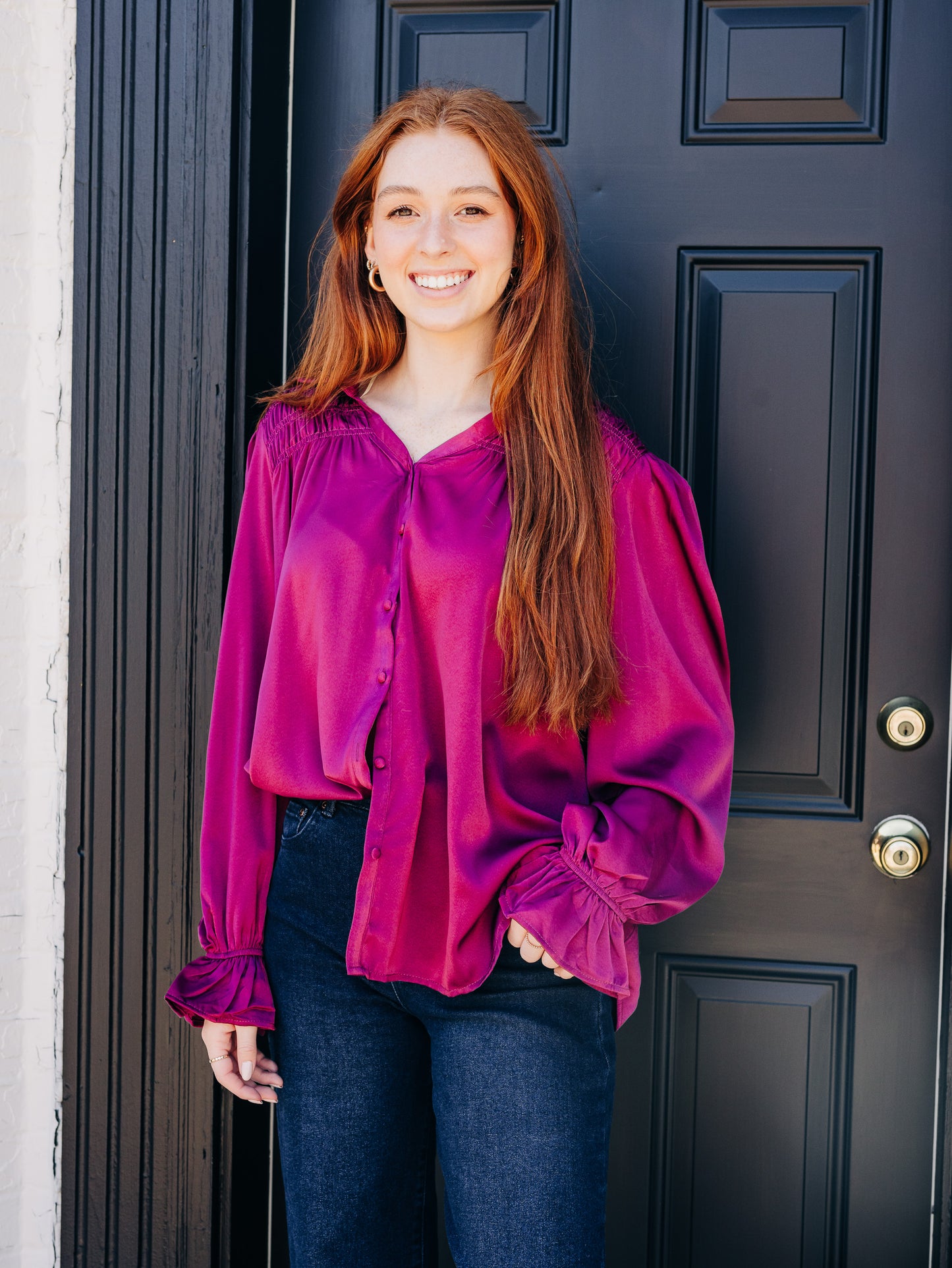 Weekend Plans Plum Top