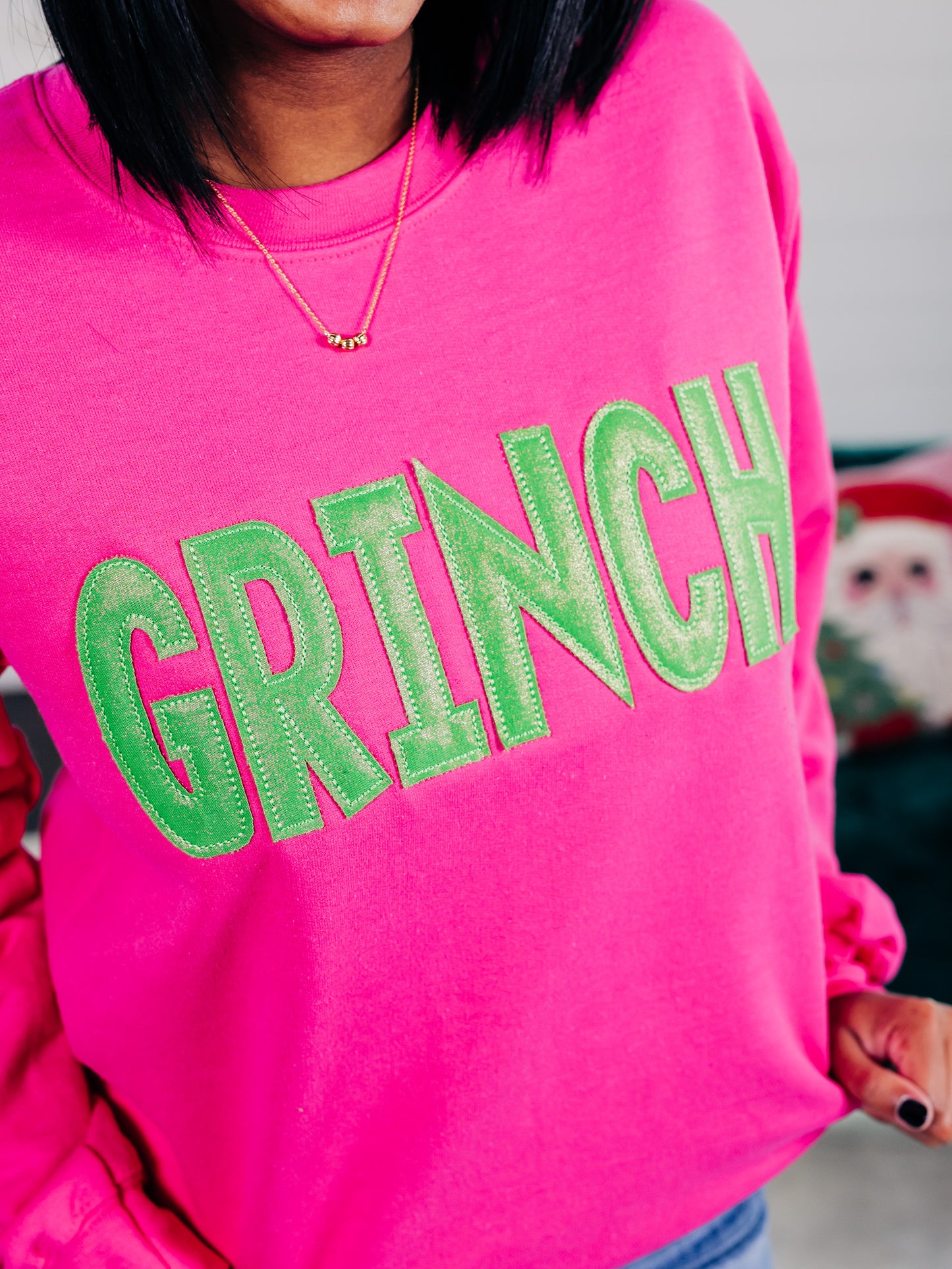 You're A Mean One Pink Sweatshirt