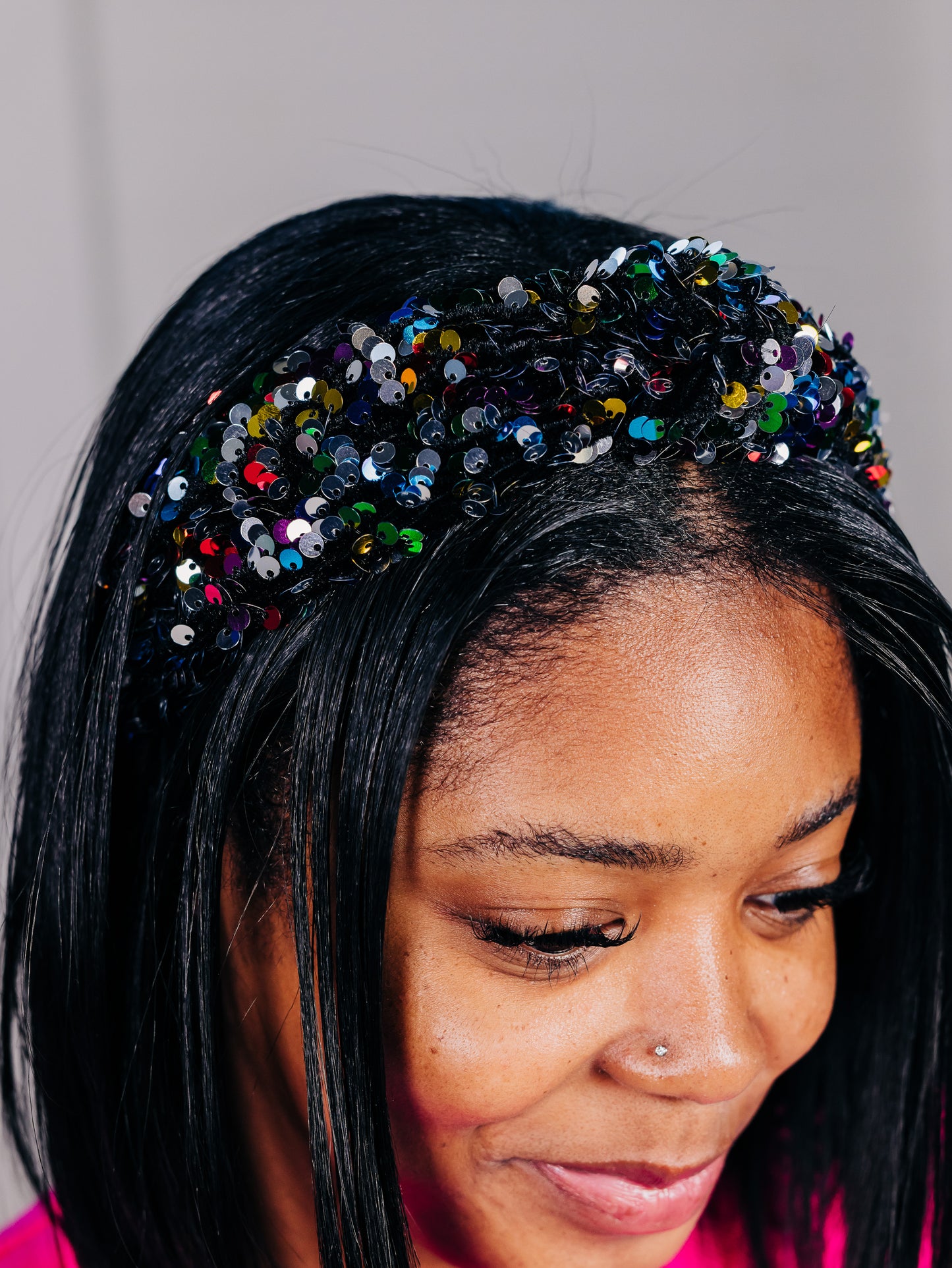 Under The Lights Sequin Multi Headband Ribbon Chix