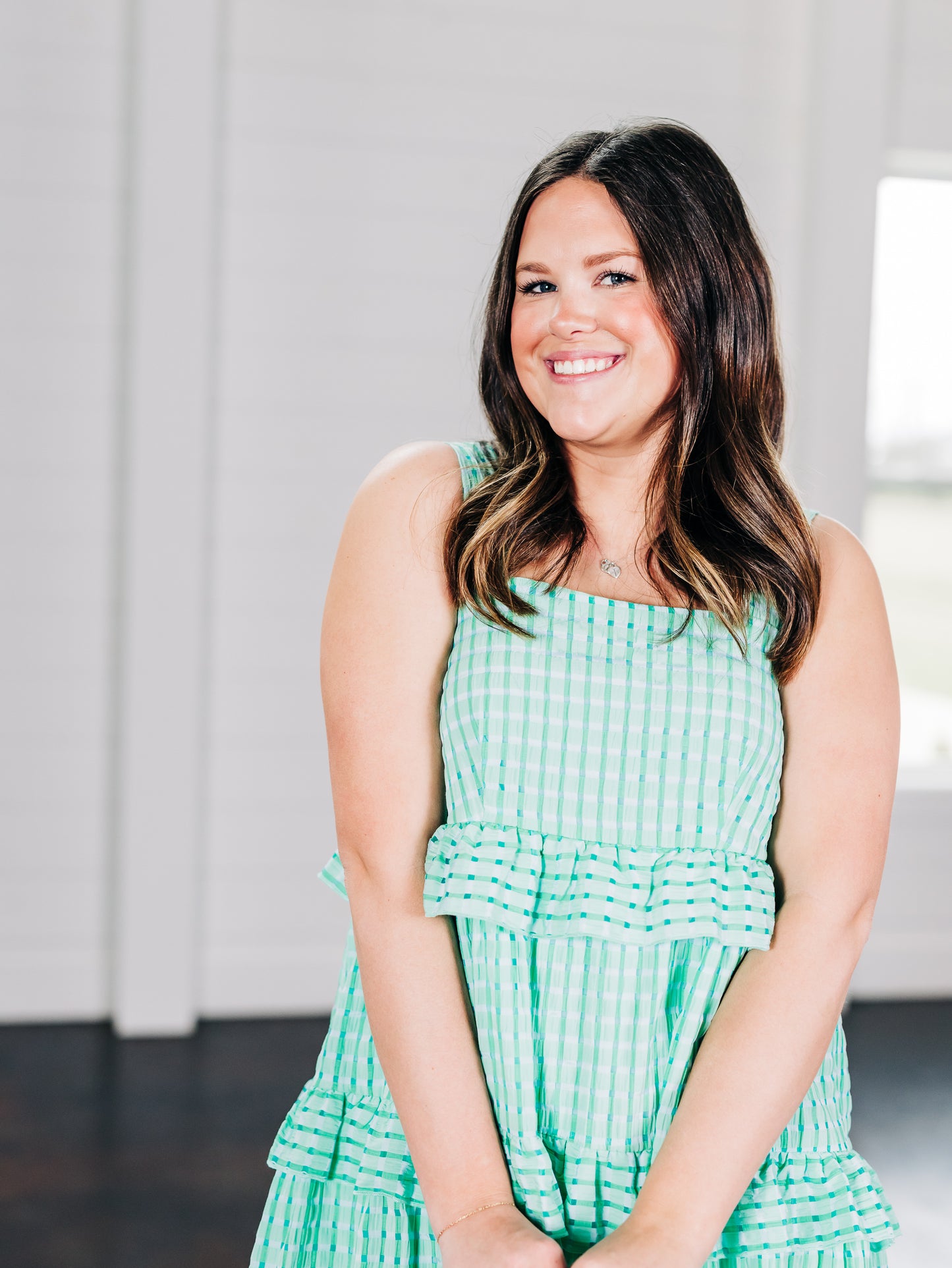 Picking Daisies Aqua Dress