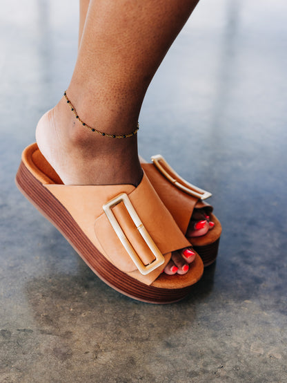 Dover Light Saddle Platform Sandals