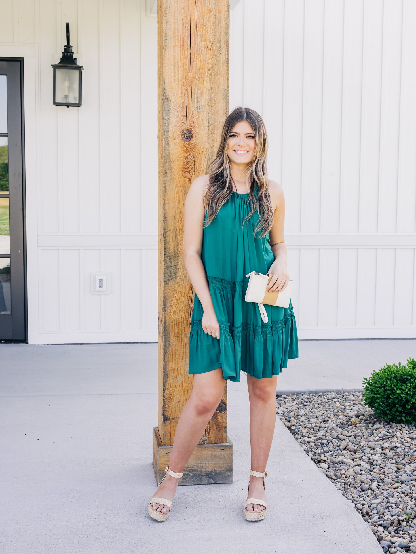 Same Old Me Hunter Green Dress