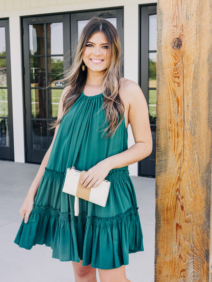 Same Old Me Hunter Green Dress