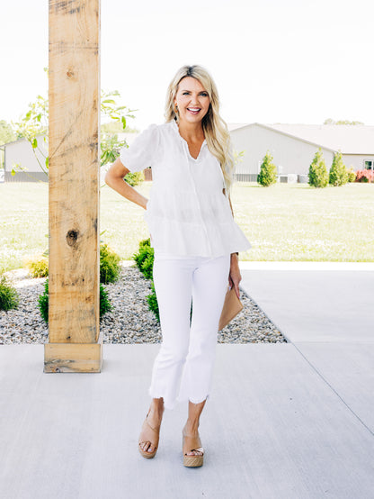 Riviera Romance White Top