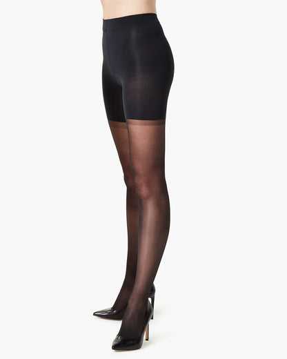 SPANXshape Mid-Thigh Sheers Black