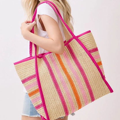 Seaside Escape Pink Tote Bag