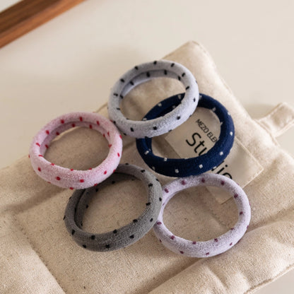Polka Dot Hair Ties Set