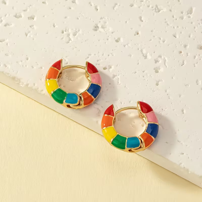 Colorful Drip Hoop