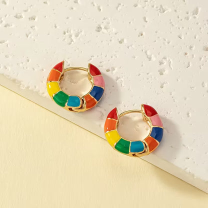 Colorful Drip Hoop