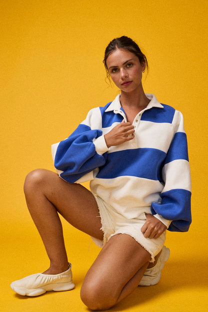 Read Your Mind Blue Pullover Top