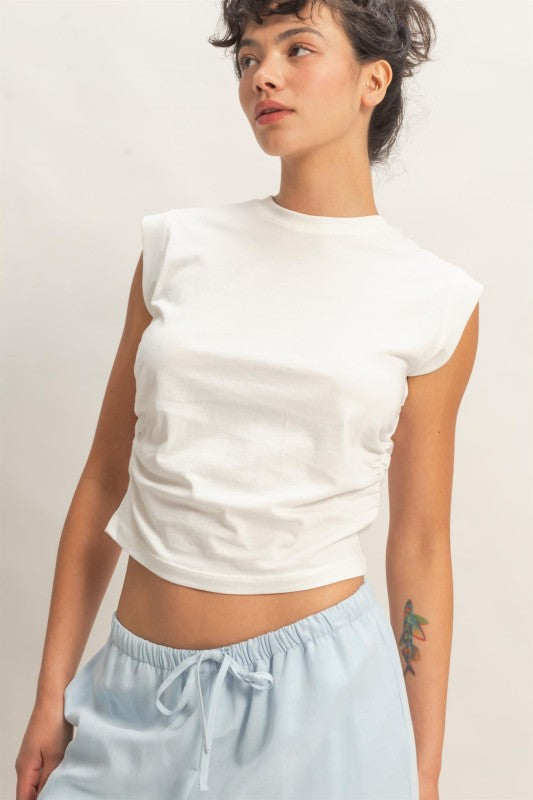 トップス Avrill ribbon tops Ribbons and Ruffles Crop Top - Pink (FINAL SALE) – Hazel & Olive