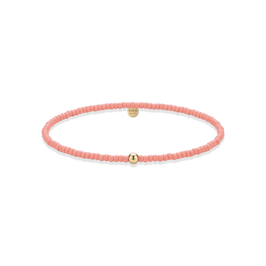 Day Dream Coral 14K Gold Filled Beaded Bracelet