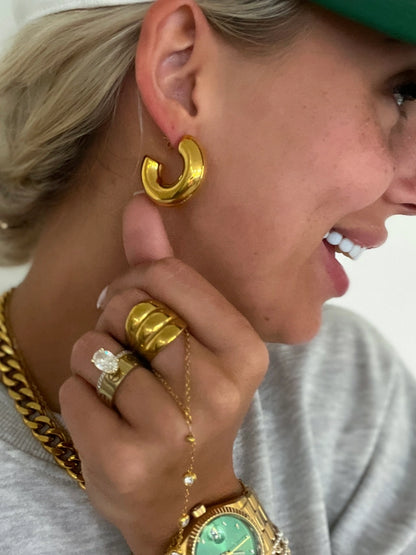 Smooth Gold Hoops