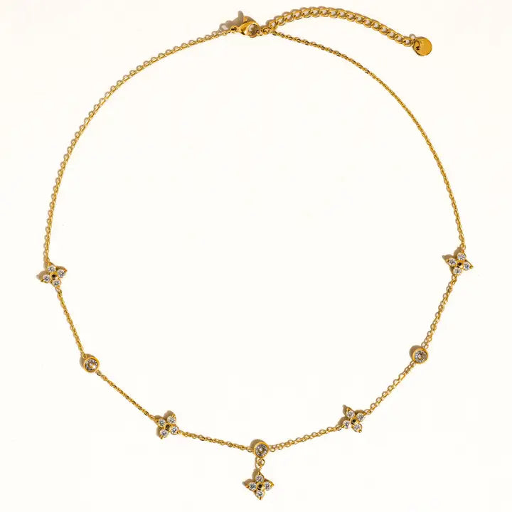 Aveline Floral Chain Necklace