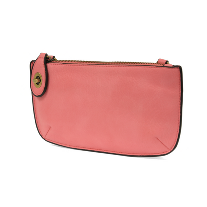 Mini Crossbody Flamingo Pink Wristlet Clutch