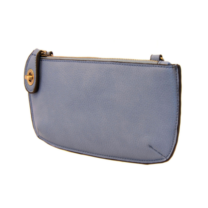 Mini Crossbody Chambray Wristlet Clutch