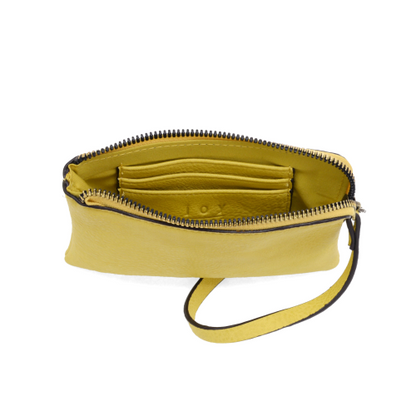 Pippa Yellow Wristlet Pouch