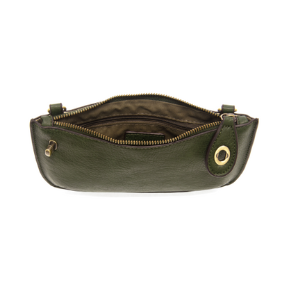 Mini Crossbody Hunter Green Wristlet Clutch