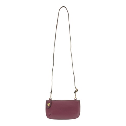 Mini Crossbody Plum Wristlet Clutch