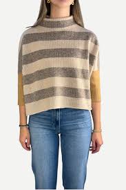 London Stripe Beige Multi Sweater