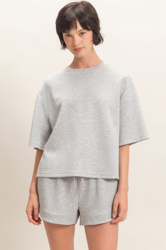 On My Time Heather Grey Set