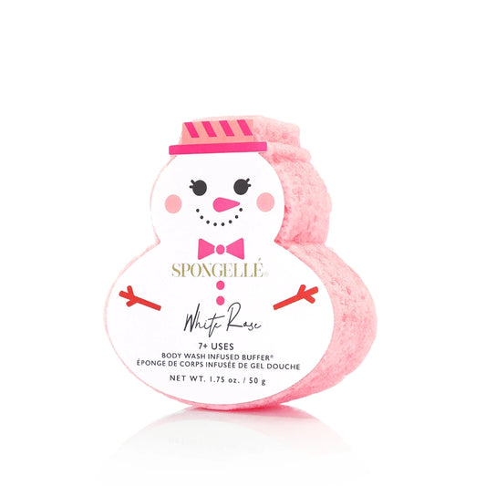 Snowman Holiday Buffer - White Rose