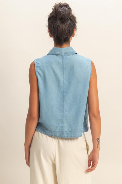 Ready to Go Light Blue Top