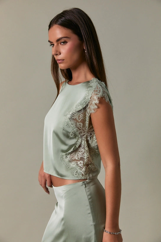 Steal the Show Green Top