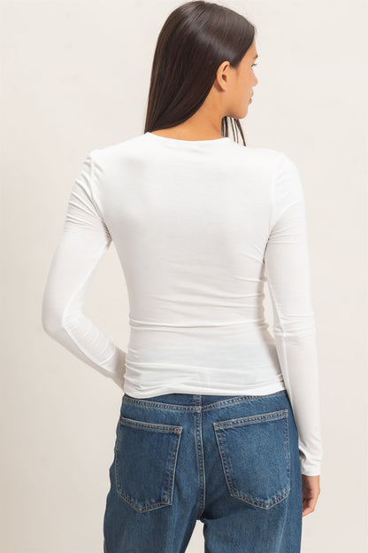 Back to Reality Off White Top