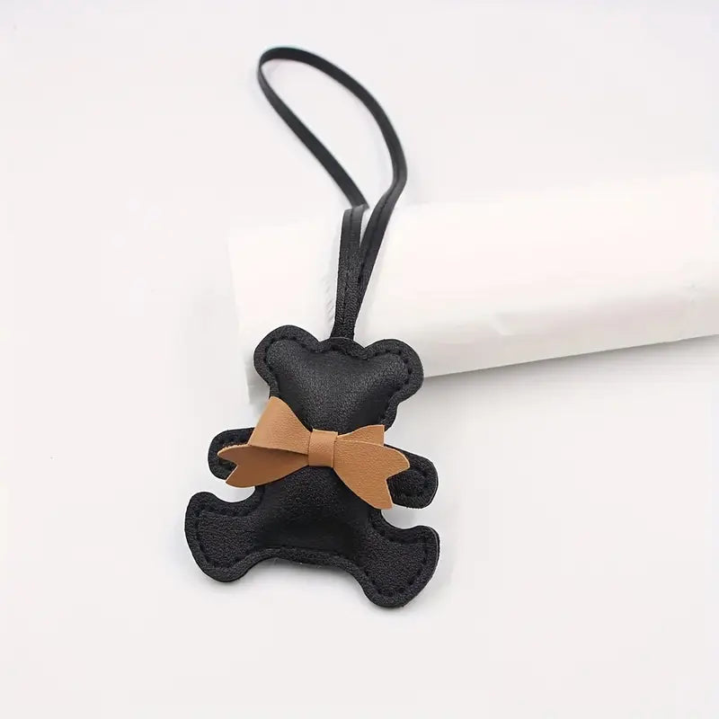 Honey Bear Black Keychain