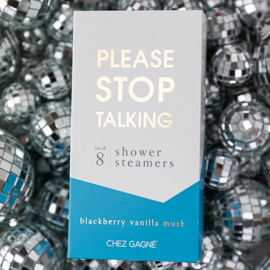 Please Stop Talking Blackberry Vanilla Musk Shower Steamers (Set of 8)