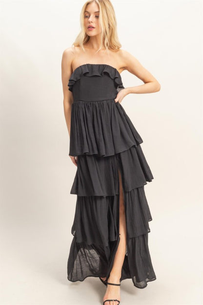Soft Symphony Black Dress