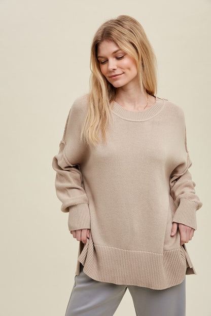 Time After Time Taupe Sweater